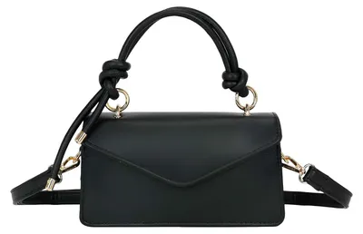 Produktbild von Gallantry, Abendtasche für Damen mit Knotengriff und verstellbarem Gurt, Schwarz
