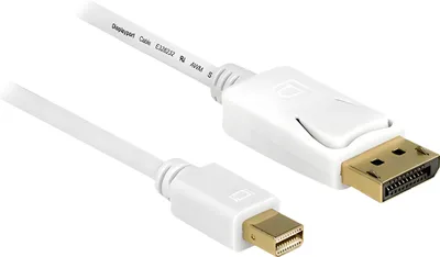 Produktbild von Delock - DisplayPort-Kabel - DisplayPort (M) zu Mini DisplayPort (M) - 5 m - weiß