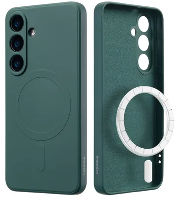 Imagen del producto de Funda de Colores con MagSafe para Samsung Galaxy S25 - Verde oscuro