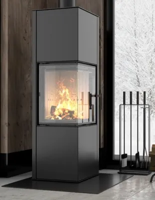 Produktbild von EEK A+ Eck-Kaminofen Hitze SIGA, raumluftunabh. -6,5kW