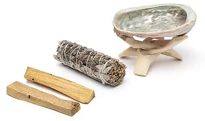 Produktbild von Smudge-Set Weißer Salbei, Lavendel & Palo Santo -- 19,5×12,5×4 cm kaufen online