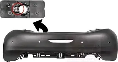 Produktbild von VAN WEZEL Heckstoßstange Stoßfänger Hinten passend für PEUGEOT 208 I Schrägheck (CA, CC)
