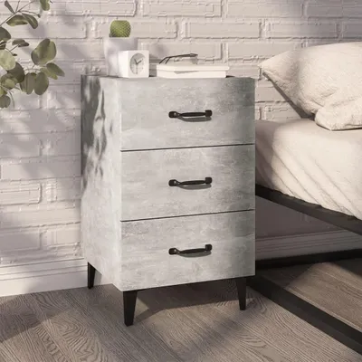 Obrázok produktu pre vidaXL Nočný stolík Concrete Grey 40x40x66 cm Drevo Materiál