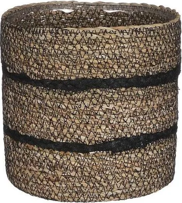 Produktbild von Schwarzer Korb, rund, mit 16 cm Durchmesser und 16 cm Höhe