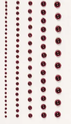 Obrázok produktu pre Heyda 203782950 Perlen-Sticker 7,5 x 16,5 cm Ø ca. 2 - 6 mm rot