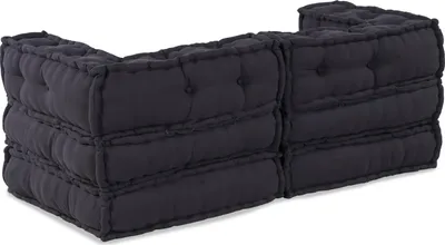 Produktbild von vidaXL Modulare Sofagarnitur 2 pcs Anthrazit 140 x 70 x 56 cm Stoff