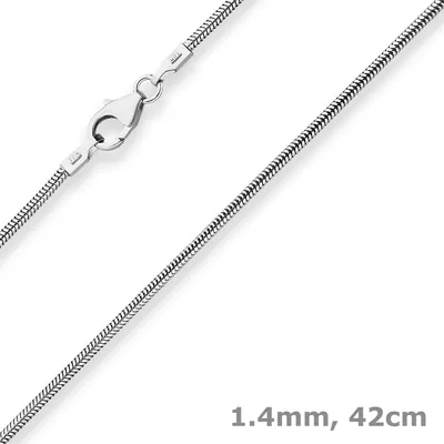 1-4mm-Schlangenkette-aus-585-Weißgold-42cm
