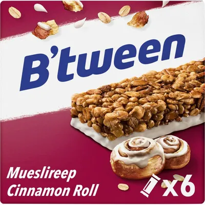 Immagine prodotto di Hero B'tween Muesli Bar Cinnamon Roll 138 g - snack ad alto contenuto energetico con cannella