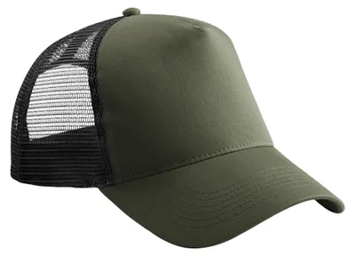Immagine prodotto di Beechfield - Cappello trucker per bambini RW8810 (taglia unica) (oliva/nero)