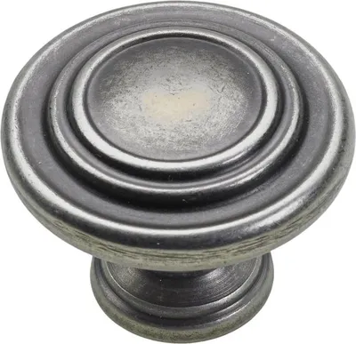 Produktbild von Hettich Möbelknopf Zinkdruckguss brüniert Ø 32,0 mm - 1 Stück