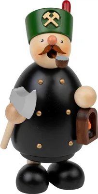 Produktbild von Bergmann (12,5cm) Räuchermann von Dregeno Seiffen