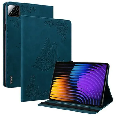 Produktbild von Xiaomi Pad 7 (Pro) / Pad 8 (Pro) Hülle - Coverup Schmetterlinge Klapphülle - Blau