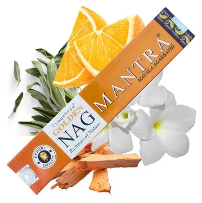 Immagine prodotto di Bastoncini d'incenso Vijayshree "Golden Nag Mantra" 15gr.