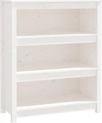 Obrázek produktu pro vidaXL Knihovna bílá 80x35x97 cm Masivní borovicové dřevo