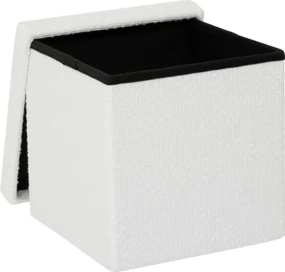 Produktbild von Faltbarer Bouclé-Pouf MODUL, 31 x 31 cm