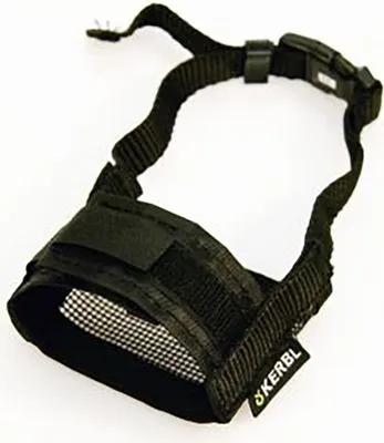 Immagine prodotto di Museruola in nylon nero per razze a testa corta L