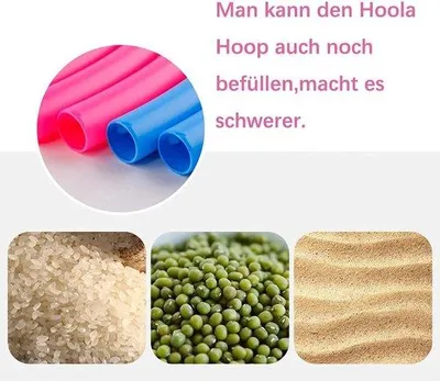 Obrázek produktu pro Fitness trénink s obručí pro děti – 8dílná sada – barevná – průměr 65 cm – kvalitní – rozebiratelná – malá – sport a hry