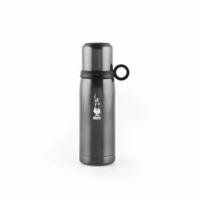 Produktbild von Bialetti Isolierflasche mit Becher grau 460 ml