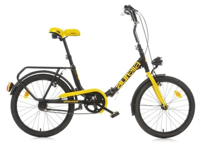 Zdjęcie produktu dla Dino Bikes 8006817321026, Rower miejski, Dorośli, Unisex, Składany, Stal, Czarny, Żółty