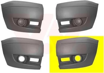 Produktbild von VAN WEZEL Stoßstange Stoßfänger Vorne Links für FORD Transit Mk6 Kasten (V347, V348, FA) Grau 1985565