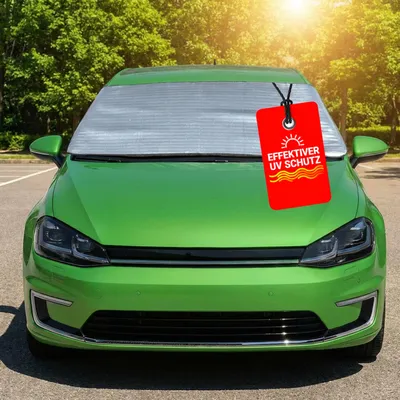 Produktbild von WALSER Sonnenschutz Auto Frontscheibe S, Frontscheibenabdeckung Sommer, Scheibenabdeckung UV-Schutz, Hitzeschutz Windschutzscheibe, Sonnenblende Autoabdeckung faltbar, Thermoschutz SUV PKW 200x70 cm