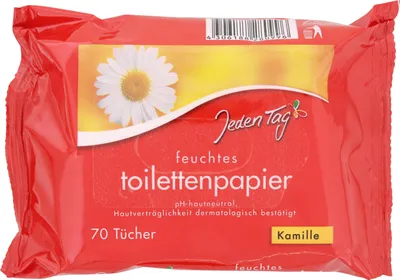Produktbild von Jeden Tag feuchtes Toilettenpapier Kamille 70 Blatt