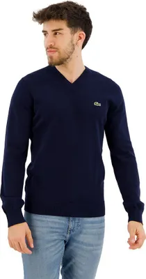 Image de Pull à col en V, modèle pull en tricot Lacoste