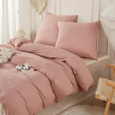 Zdjęcie produktu dla Komplet pościeli 200x200 cm, 3-częściowy, wzór "Zasuszona róża", 100% bawełna, certyfikat Oeko-Tex