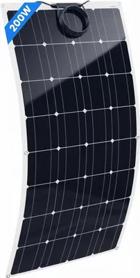 Produktbild von 200W Flexibel Solarpanel Solarmodul Monokristallin Solaranlage Photovoltaik für Wohnmobil Dächer Camping 0% MwSt
