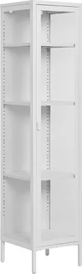 Produktbild von Brisbane Vitrinenschrank 1 Glas Tür weiß.