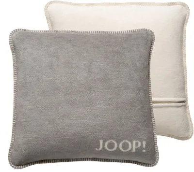 Produktbild von JOOP! Melange-Doubleface Kissen Farbe silber-natur Größe 50x50cm