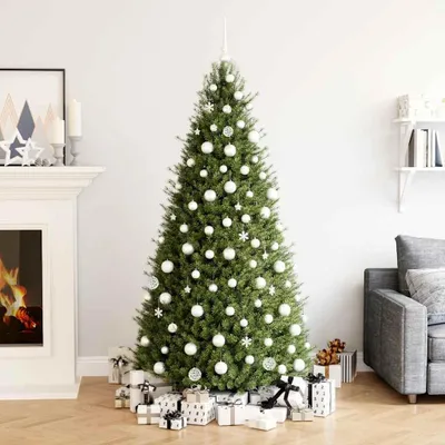 Produktbild von vidaXL 111-tlg. Weihnachtskugel-Set Weiß Polystyrol