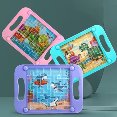 Immagine prodotto di Bambini che imparano l'equilibrio palla palma labirinto giocattolo puzzle focus formazione intelligenza sviluppo bambini regalo