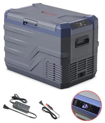 Produktbild von Tragbare Kühl-/Gefrierbox mit Kompressor 12V/24V, 100/220V, 40 Liter Promolink