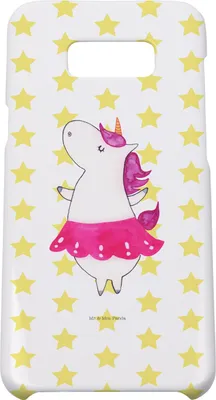 Produktbild von Mr. & Mrs. Panda Samsung Galaxy S8 plus Handyhülle  Einhorn Ballerina - Weiß - Geschenk, Handycover, Handy, Case, Einhörner, Unicorn, Cover, Geburtstag, Hülle, Wohnung