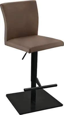 Produktbild von Edler Barhocker Tresenhocker Buono KM Gestell schwarz Kunstleder dunkelkhaki