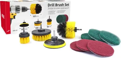 Image de Jeu de brosses de nettoyage pour perceuse, 10 pièces, AMIO
