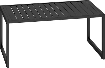 Produktbild von Outsunny Beistelltisch mit Latten-Design Balkontisch aus Aluminium Kaffeetisch