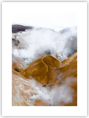 Produktbild von Poster - Poster ohne Rahmen - Berge Wolken Landschaft - 30x40 cm - Wand Bild - Wanddeko - Wandbilder - Kunstposter - Wandposter - Bilder - Kunstdruck - Wanddekoration - Wandbild - P2XPA30x40-4711