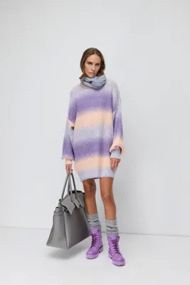 Produktbild von Strick-Minikleid, Lilac, M