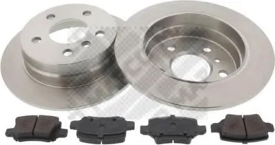 Produktbild von MAPCO Bremsenset Hinten Bremsscheiben Beläge Satz passend für MERCEDES-BENZ A-Klasse (W169) 258mm