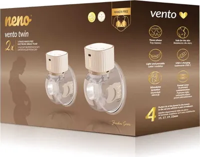 Image de Tire-lait électronique sans fil triphasé VENTO TWIN.
