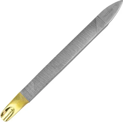 Produktbild von Nagelfeile aus Metall mit Nagelhautschieber - doppelseitig - Edelstahl