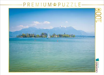 Produktbild von CALVENDO Puzzle Fraueninsel im Chiemsee | 1000 Teile Lege-Größe 64x48cm Foto-Puzzle für glückliche Stunden