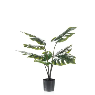 Produktbild von Emerald Monstera-Pflanze Künstlich 85 cm im Topf