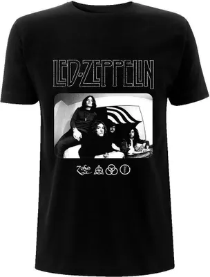 Obrázek produktu pro Led Zeppelin - "Photo" Tričko s logem pro muže/dámy Uni RO1533 (XXL) (Black)