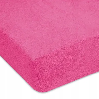 Produktbild von Designpremium Kinder Spannbettlaken Frottee Rosa 80x160 cm