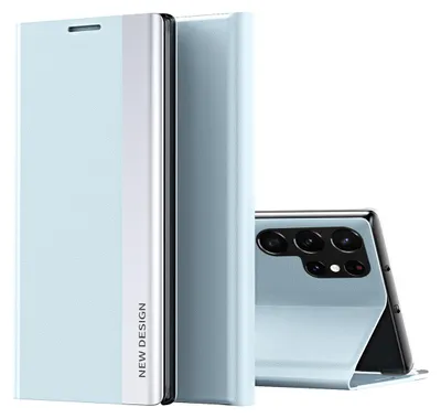 Immagine prodotto di Custodia per Samsung Galaxy S24 Custodia ultra magnetica in Finto cuoio con funzione di supporto Blu