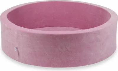 Obrázek produktu pro Kuličkový bazén 110x30cm Sametově měkká růžová - Bez koulí / Bez koulí
