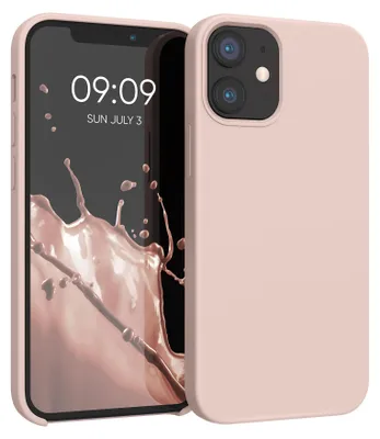 Produktbild von kwmobile Handyhülle für iPhone 12 mini Hülle, für iPhone 12 mini Case - Hülle Silikon - kabelloses Laden - Altrosa